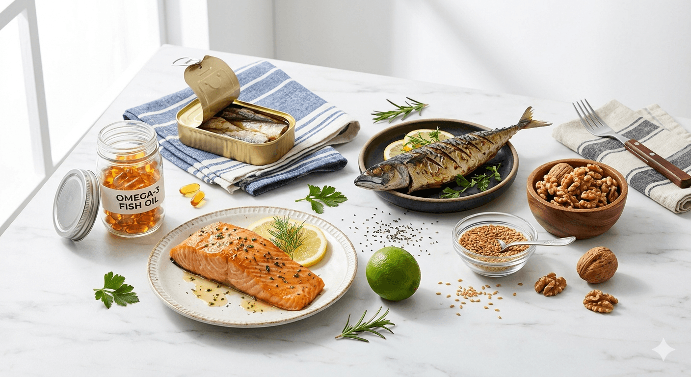 Omega-3 Yağ Asitleri: Faydaları, Kaynakları ve Doğru Takviye Seçimi